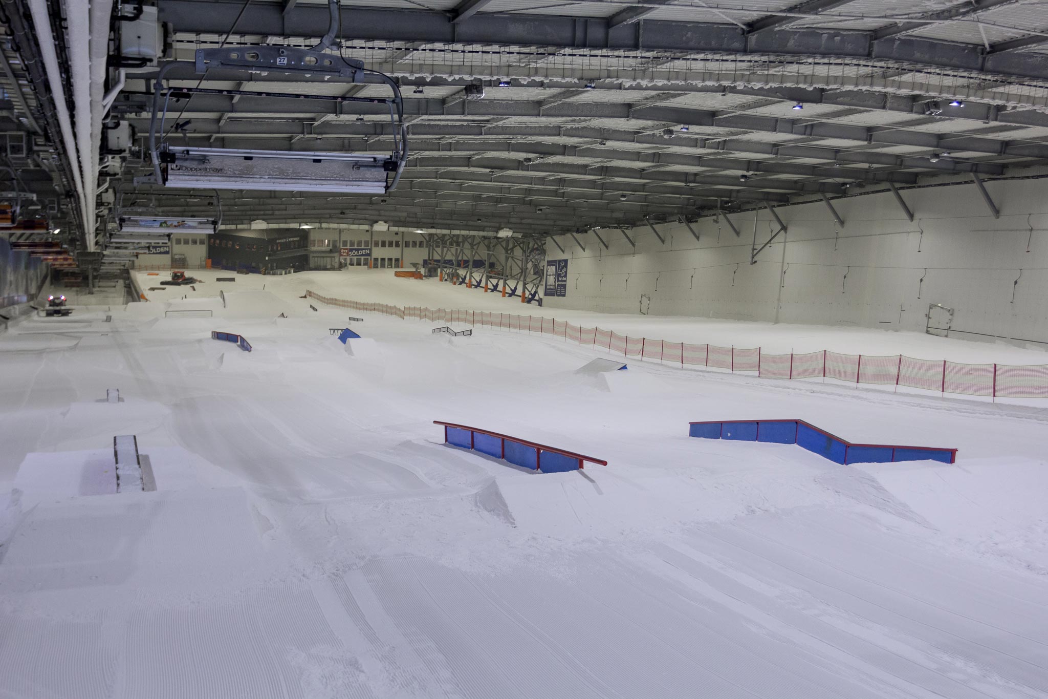 Was für ein Traum für Park-Shredder: Overview des neuen Setups im Snowpark Bispingen