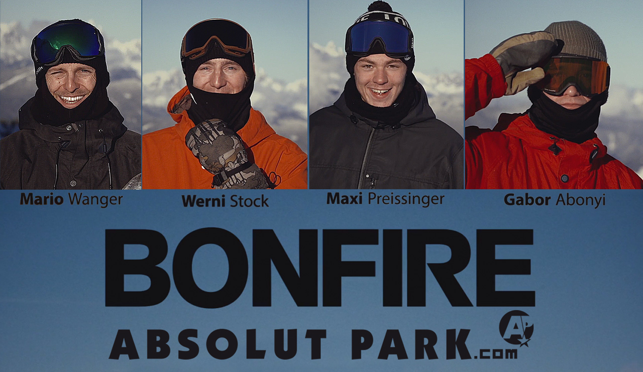 Die vier neuen Bonfire-Fahrer haben's im Absolut Park krachen lassen
