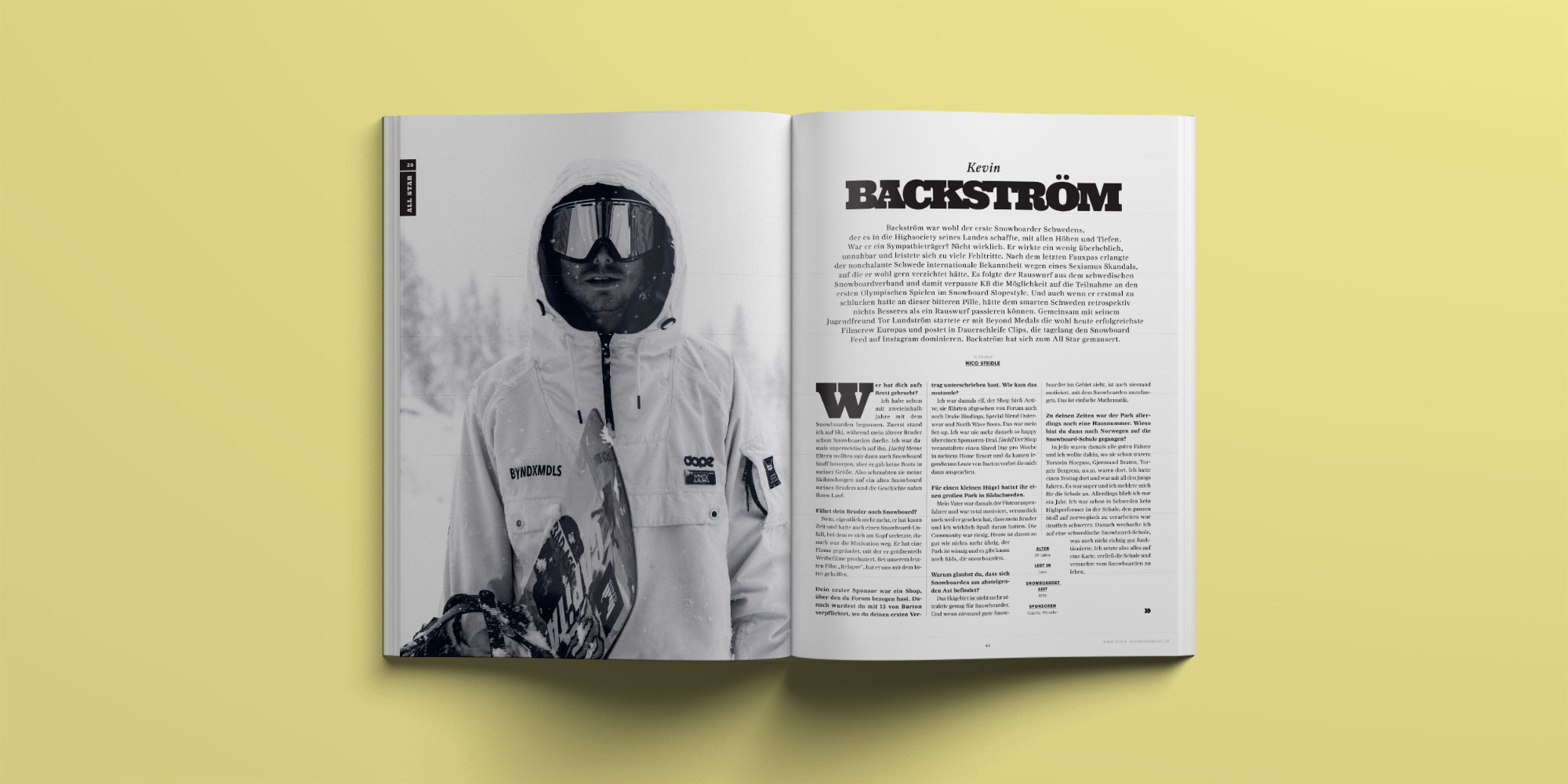 PRIME Snowboarding Magazine #28 – Die All Star-Sonderausgabe | Kevin Backström